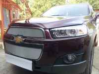 Защита радиатора Chevrolet Captiva 2012-2013 (2 шт) chrome