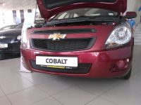 Защита радиатора Chevrolet Cobalt 2013- black верх