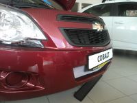 Защита радиатора Chevrolet Cobalt 2013- chrome верх