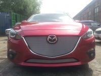 Защита радиатора Mazda 3 2013- chrome низ