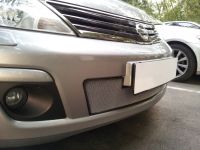 Защита радиатора Nissan Tiida 2010- chrome