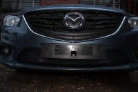 Защита радиатора Mazda 6 2013- black верх