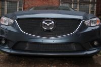 Защита радиатора Mazda 6 2013- black низ