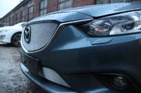 Защита радиатора Mazda 6 2013- chrome низ