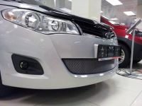 Защита радиатора Chery Bonus chrome (Фото 3)