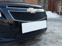 Защита радиатора Chevrolet Cruze 2009-2013 black верх