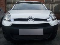 Защита радиатора Citroen Berlingo 2013- рестайлинг (2шт) black (Фото 1)