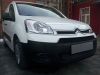 Защита радиатора Citroen Berlingo 2013- рестайлинг (2шт) black (Фото 2)