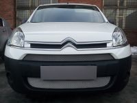 Защита радиатора Citroen Berlingo 2013- рестайлинг (2шт) chrome (Фото 1)