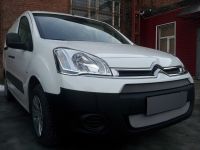 Защита радиатора Citroen Berlingo 2013- рестайлинг (2шт) chrome (Фото 2)