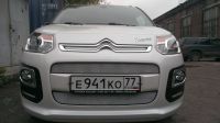 Защита радиатора Citroen C3 Picasso 2013- (2шт) chrome (Фото 1)