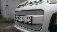 Защита радиатора Citroen C3 Picasso 2013- (2шт) chrome (Фото 3)