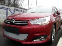 Защита радиатора Citroen C4 HB 2012- chrome (Фото 2)