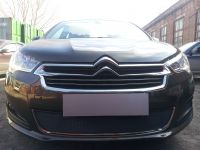 Защита радиатора Citroen C4 sedan 2013- black (Фото 2)