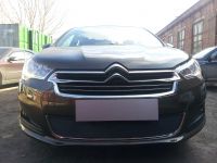 Защита радиатора Citroen C4 sedan 2013- black (Фото 3)