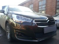 Защита радиатора Citroen C4 sedan 2013- black (Фото 4)