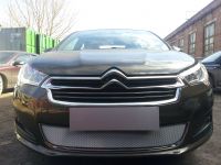 Защита радиатора Citroen C4 sedan 2013- chrome (Фото 2)