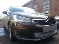 Защита радиатора Citroen C4 sedan 2013- chrome (Фото 4)