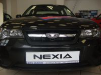 Защита радиатора Daewoo Nexia 2010- black (Фото 6)