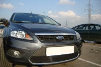 Защита радиатора Ford Focus II рестайлинг 2008-2012 black (Фото 2)