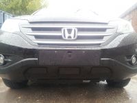 Защита радиатора Honda CR-V IV 2012- 2.4 black (Фото 1)