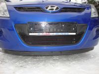 Защита радиатора Hyundai i20 2008- black (Фото 1)