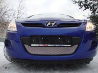 Защита радиатора Hyundai i20 2008- chrome (Фото 1)