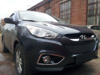 Защита радиатора Hyundai IX35 2010- black (Фото 3)