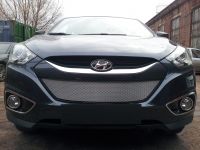 Защита радиатора Hyundai IX35 2010- chrome (Фото 2)