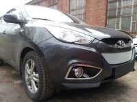 Защита радиатора Hyundai IX35 2010- chrome (Фото 4)