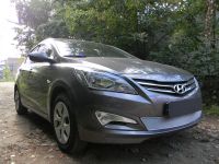 Защита радиатора Hyundai Solaris 2014- chrome (Фото 2)