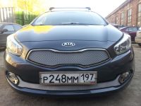 Защита радиатора KIA Ceed II 2010-2012 chrome (Фото 1)