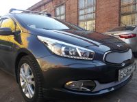 Защита радиатора KIA Ceed II 2010-2012 chrome (Фото 3)