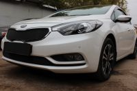 Защита радиатора KIA Cerato 2013- black низ (Фото 1)