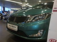 Защита радиатора KIA RIO 2011- black низ (Фото 1)