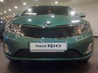 Защита радиатора KIA RIO 2011- black низ (Фото 2)
