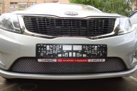 Защита радиатора KIA RIO 2011- chrome низ (Фото 3)