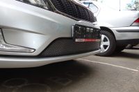 Защита радиатора KIA RIO 2011- chrome низ (Фото 5)