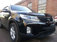 Защита радиатора KIA Sorento 2013- black низ (Фото 1)