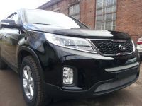 Защита радиатора KIA Sorento 2013- chrome низ