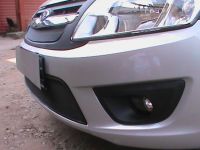 Защита радиатора Lada Granta (2 шт) black (Фото 1)