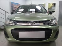 Защита радиатора Lada Kalina 2 (2 шт) black (Фото 1)