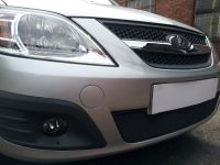Защита радиатора Lada Largus black (Фото 1)