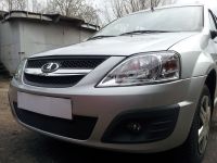 Защита радиатора Lada Largus black (Фото 2)