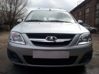 Защита радиатора Lada Largus black (Фото 3)