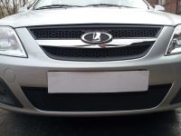 Защита радиатора Lada Largus black