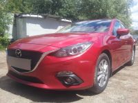 Защита радиатора Mazda 3 2013- black низ (Фото 1)