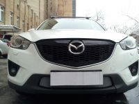 Защита радиатора Mazda CX5 2012- chrome низ (Фото 1)