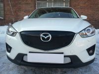 Защита радиатора Mazda CX5 2012- chrome низ (Фото 4)