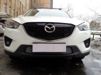 Защита радиатора Mazda CX5 2012- chrome низ
